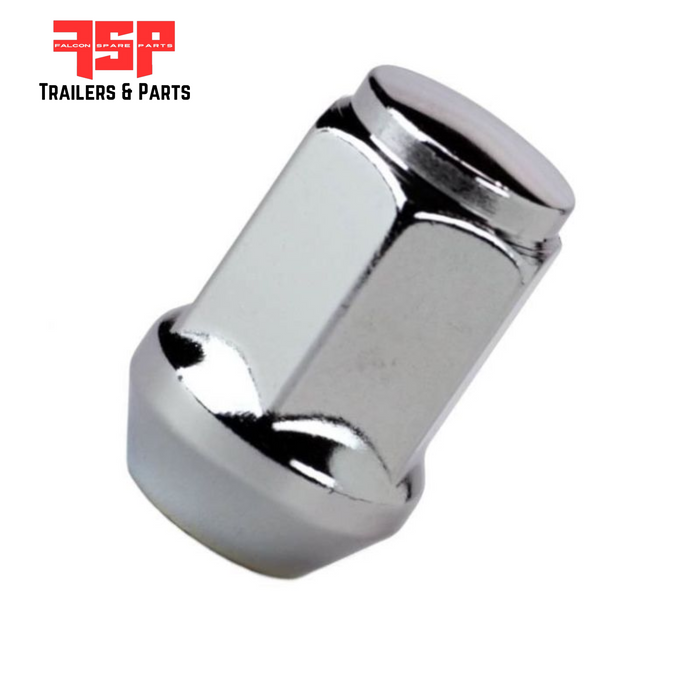 Chrome Wheel Nut 1/2" x 19 x 44mm to suit Ford Alloy Rims