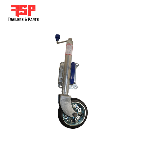 8 Inch Jockey Wheel Swing Up Bracket Galvanised - FSP Trailers and Parts