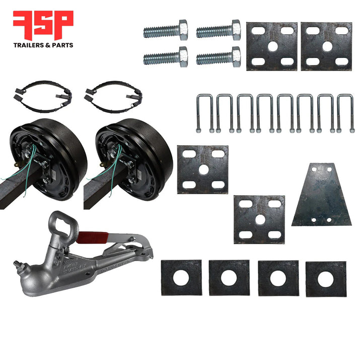 Diy Tandem Axle trailer parts 3200 Kg rated Solid beam axles - FSP Trailers and Parts Diy Tandem Axle trailer parts 3200 Kg rated Solid beam axles - FSP Trailers and Parts