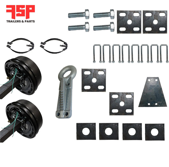 Diy Tandem Axle trailer kit 4000 Kg rated Solid beam axles - FSP Trailers and Parts Diy Tandem Axle trailer kit 4000 Kg rated Solid beam axles - FSP Trailers and Parts