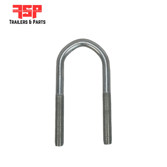65mm x 170mm Round U Bolts with Nyloc Nuts (5/8")