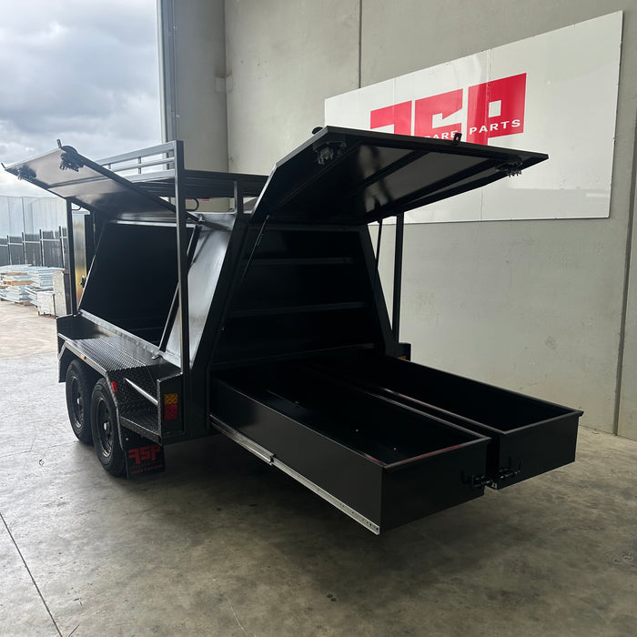 8x5 Tradesman Trailer with Full Length Drawers & Shelves