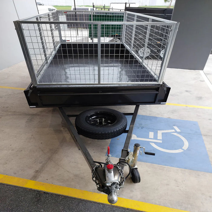 10x6 Tandem Axle Box Trailer with Cage - FSP Trailers and Parts