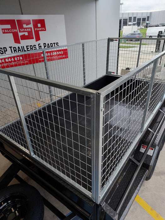 10x6 Tandem Axle Box Trailer with Cage - FSP Trailers and Parts