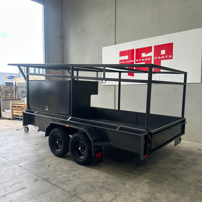 12x6 Concrete Trailer With Tool Box, Double Roof Rack, Peg Compartments - FSP Trailers and Parts