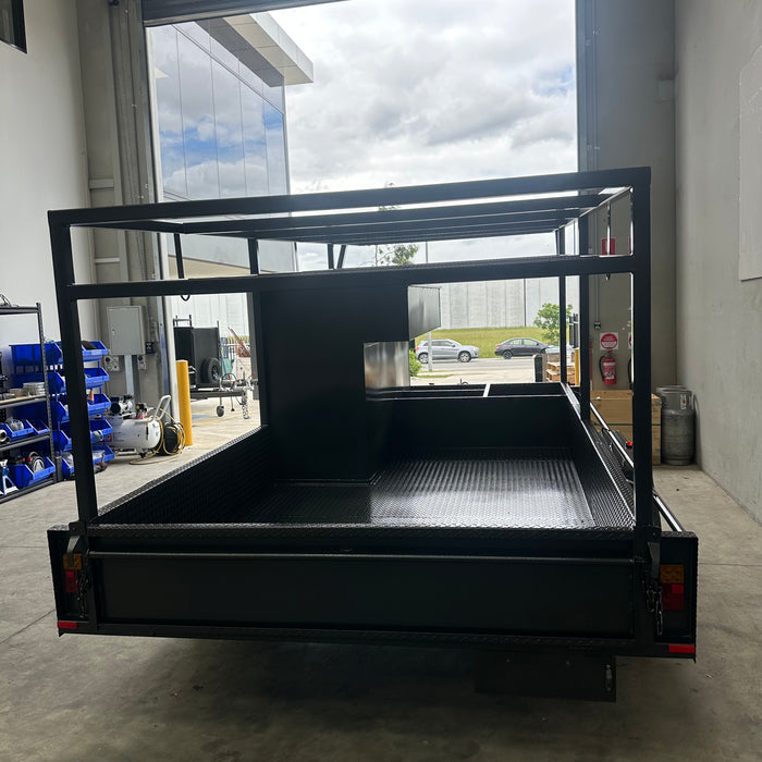 12x6 Concrete Trailer With Tool Box, Double Roof Rack, Peg Compartments - FSP Trailers and Parts