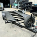 16'x6'6" Car Trailer Beaver Tail Perforated Sheet Sides and Middle Empty - FSP Trailers and Parts