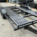 16'x6'6" Car Trailer Beaver Tail Perforated Sheet Sides and Middle Empty - FSP Trailers and Parts