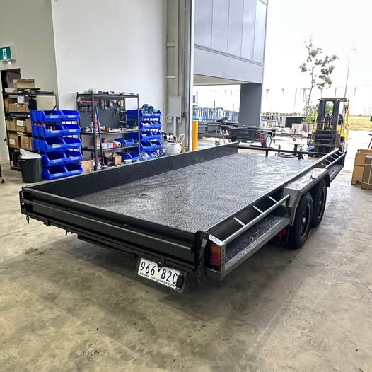 16'x6'6" Semi Flat Box Car Trailer Tandem - FSP Trailers and Parts