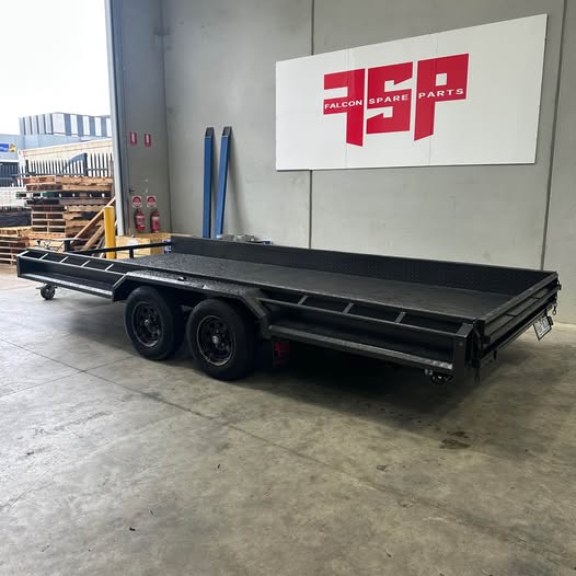 16'x6'6" Semi Flat Box Car Trailer Tandem - FSP Trailers and Parts