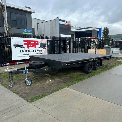 16'x8' Flat Top Tandem Trailer