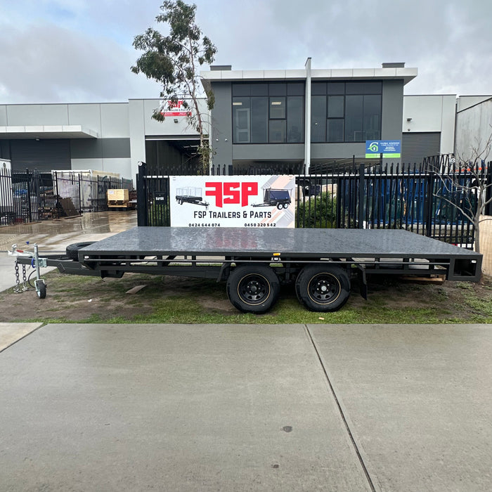 16'x8' Flat Top Tandem Trailer - FSP Trailers and Parts
