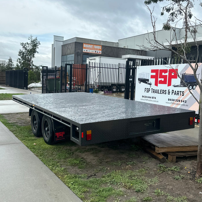 16'x8' Flat Top Tandem Trailer - FSP Trailers and Parts