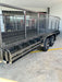 16ft Car Trailer - Removable Sides & Mesh Cage, Checker Front Board - FSP Trailers and Parts
