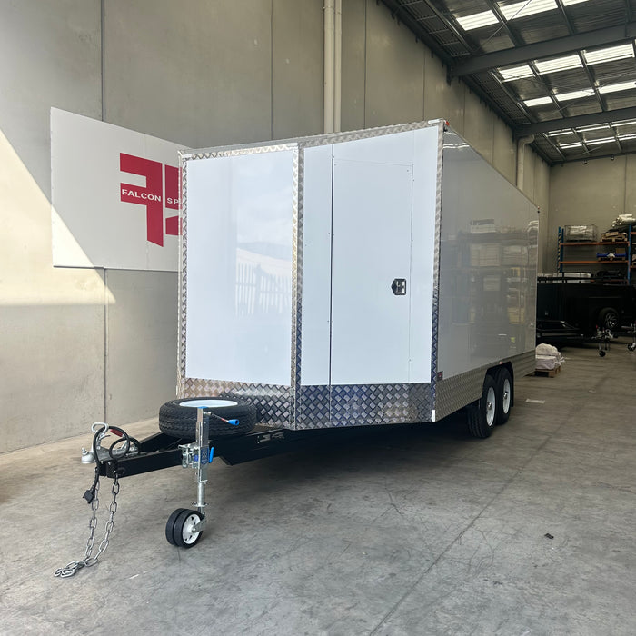 17ft Enclosed car trailer- 7ft high roof - FSP Trailers and Parts