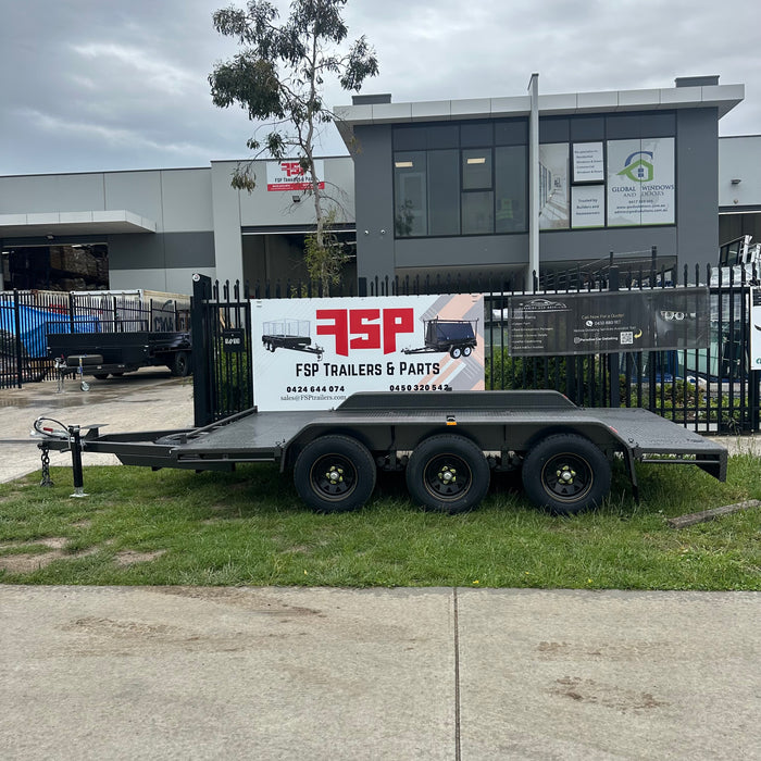 4.2m x 1.98m Semi Flat Tri-Axle Trailer with Removable Guards