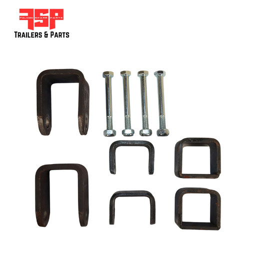 45mm Eye to Slipper Spring Hanger Kit (Tandem axle trailer) - FSP Trailers and Parts