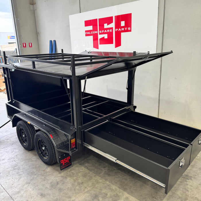 8x5 Tradesman Top Trailer with Drawers & Compressor Box