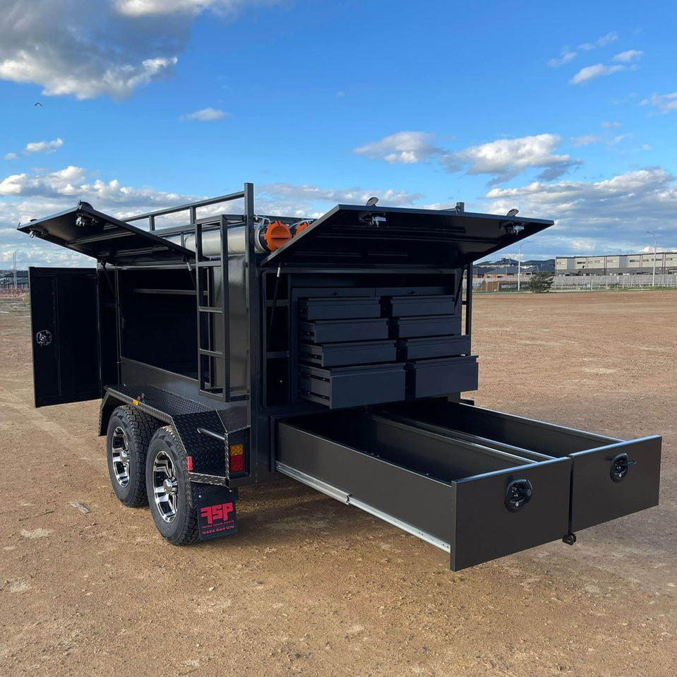 8x5 Single Piece Square Top Tradesman Trailer with Alloy Wheels 2800 K ...