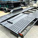 16'x6'6" Car Trailer Beaver Tail Perforated Sheet Sides and Middle Empty