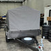 8x5 Box Trailer with 900mm Cage & Canvas Cover