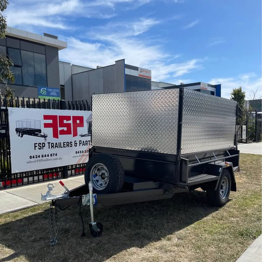 8x6 tipper trailer single axle 2 ton gvm