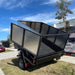 8x6 tipper trailer single axle 2 ton gvm