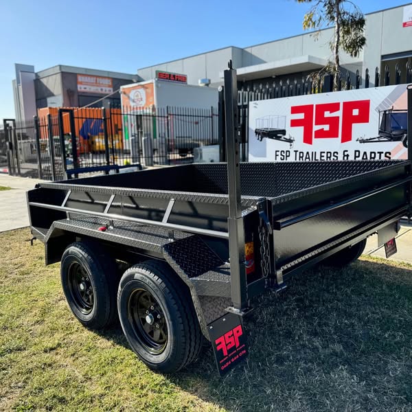 8x6 tipper trailer high sides with excavator use upgrades - 2.8 t gvm