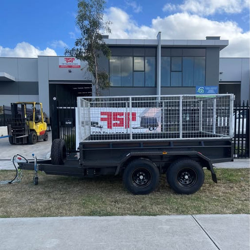 10x6 Tipper Tandem Trailer with Ramps, 900mm Cage