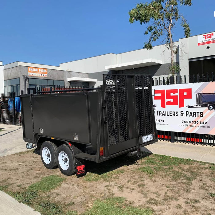 2025 'FSP' 8x5 extra heavy-duty lawn mower trailer with ramps, 2 ton gvm