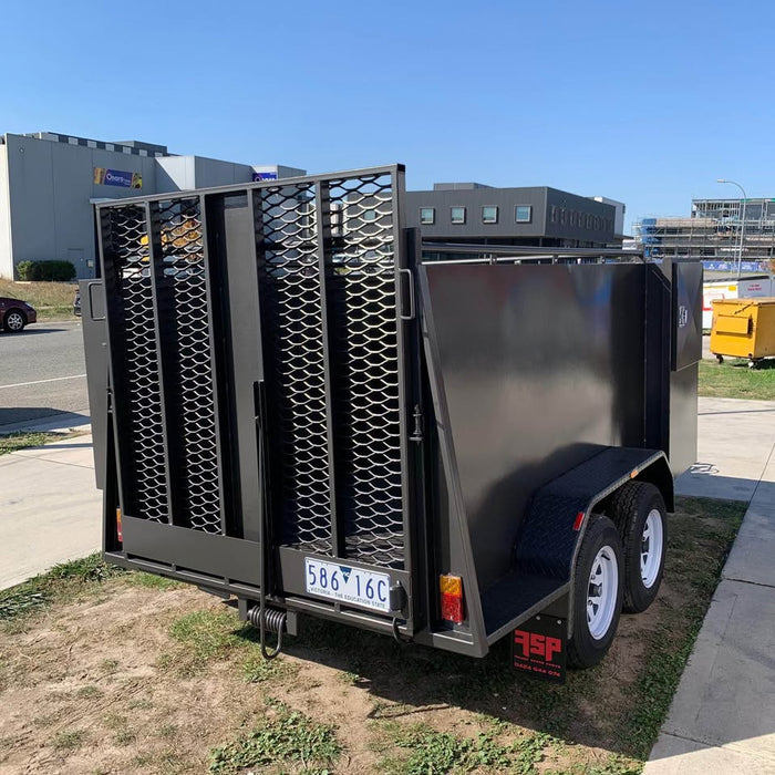2025 'FSP' 8x5 extra heavy-duty lawn mower trailer with ramps, 2 ton gvm