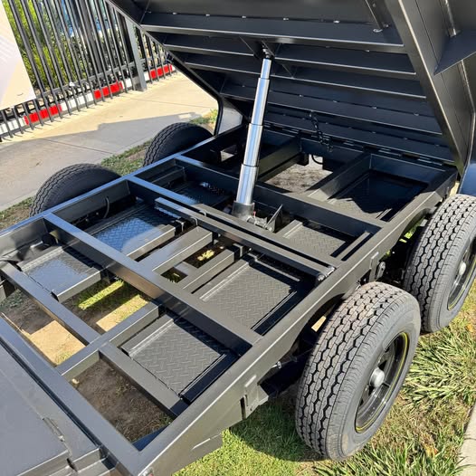 2025 'FSP' 8x5 tipper tandem trailer with 1.5m high sides, slide in ramps -3.2 ton gvm