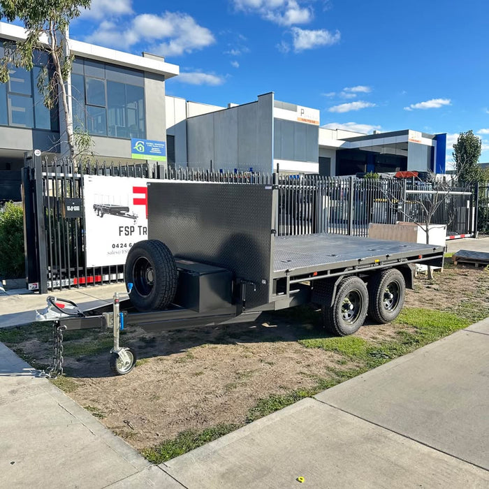 2025 'FSP' 12x7 flat top tipper trailer - 3.5 t gvm