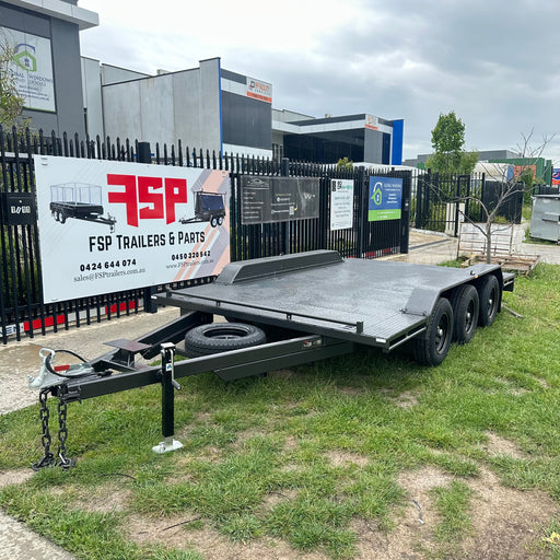 4.2m x 1.98m Semi Flat Tri-Axle Trailer with Removable Guards