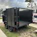 10'x6' Tipper Tandem Trailer with 1.5m High Sides, Slide In Ramps & Tool Box