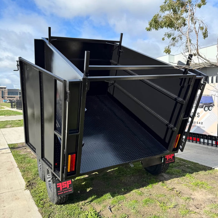 8x5 Tipper Tandem Trailer 1.3 m High Sides