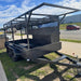 12x6 concrete tandem trailer with tool box, double roof rack, screed box, peg compartment