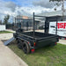 8x5 Box Trailer High Sides with Open Mower Box, Front & Rear Racks