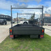 8x5 Box Trailer High Sides with Open Mower Box, Front & Rear Racks