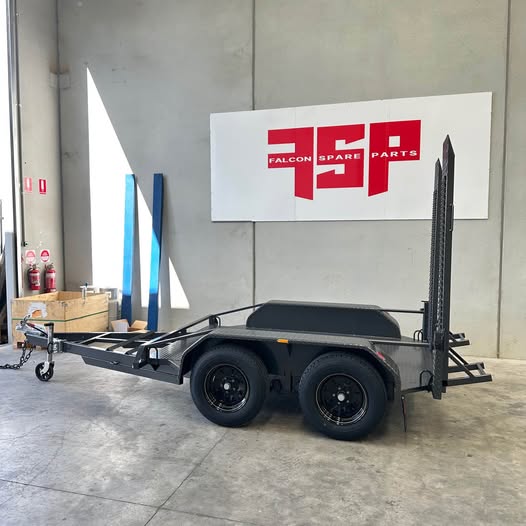 8x5 Scissor Lift/Plant & Equipment/Machinery/Excavator Trailer with Mesh Ramps