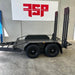 8x5 Scissor Lift/Plant & Equipment/Machinery/Excavator Trailer with Mesh Ramps