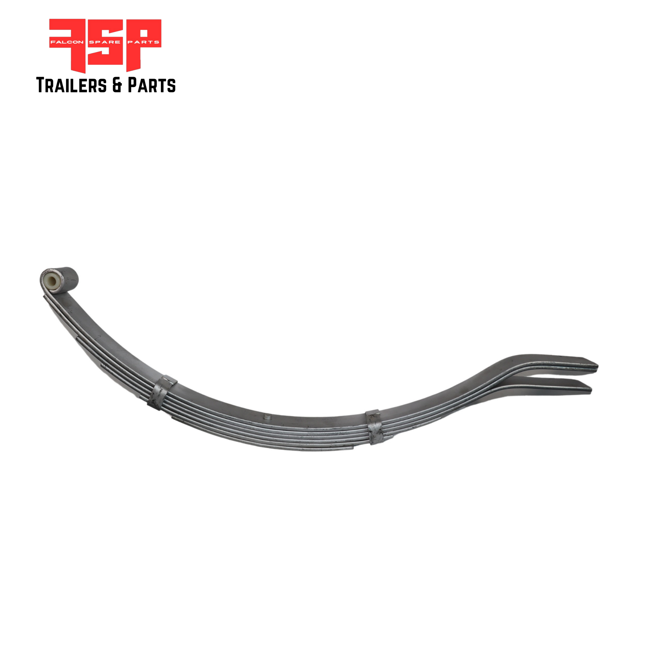 5 Leaf Eye to Slipper Spring Thermal Zinc (45x6mm) — FSP Trailers and Parts