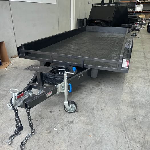 16'x6'6" Semi Flat Box Car Trailer Tandem