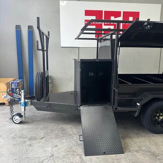 8x5 Tandem Tradesman Top Trailer with Full Length Drawers & Shelves