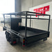 12x6 Concrete Trailer With Tool Box, Double Roof Rack, Peg Compartments