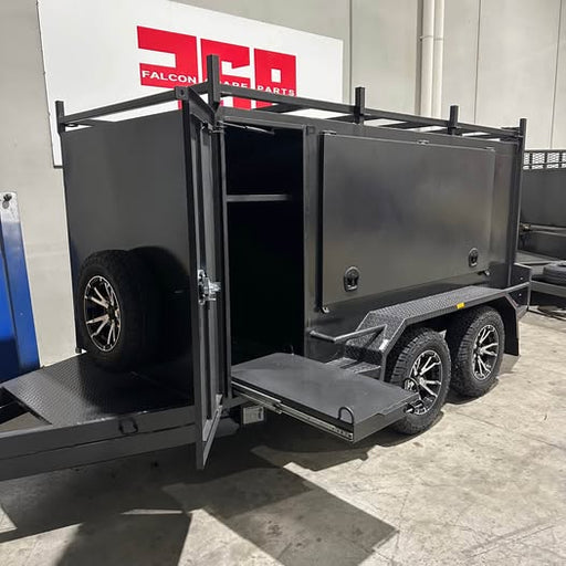 8x5 Tandem Tradesman Top Trailer With Drawers & Shelves, Electric Locks, 'Redarc' 12V Setup