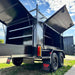 8'x5' Tradesman Trailer One Piece Square Sides, Drawers, Shelves, Back Door With Compressor Box - FSP Trailers and Parts