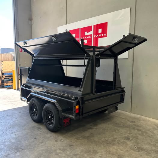 8x5 Tradesman Trailer 2PC Design Slant With Compressor Box - FSP Trailers and Parts