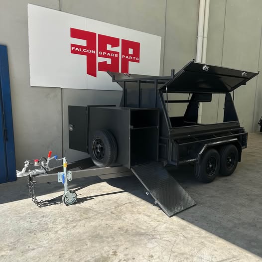 8x5 Tradesman Trailer 2PC Design Slant With Compressor Box - FSP Trailers and Parts
