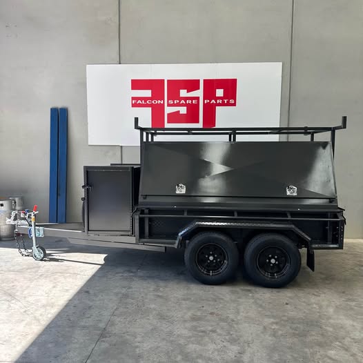 8x5 Tradesman Trailer 2PC Design Slant With Compressor Box - FSP Trailers and Parts